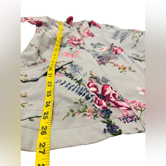 Joules Rightas Rain Gray Floral Rain Jacket NWOT Women’s US8 UK12 - Picture 11 of 11